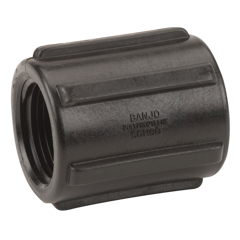 Banjo CPLG075 Polypropylene Coupling FPT 1/4 in. to 3 in. Sizes