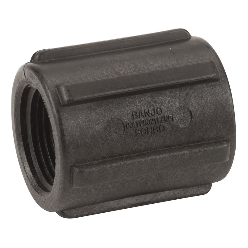 Banjo CPLG100 Polypropylene Coupling FPT 1/4 in. to 3 in. Sizes