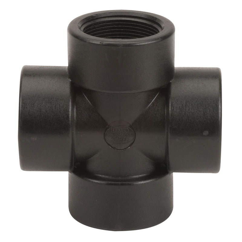 Banjo CR100 Polypropylene Cross FPT 3/8 in. to 2 in. Sizes