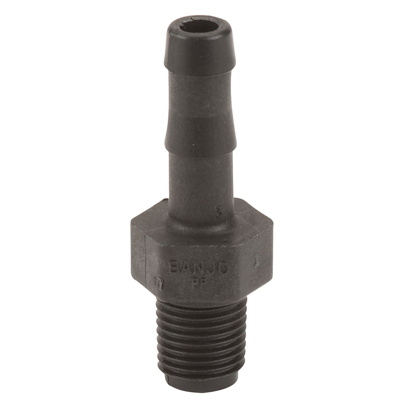 Banjo HB025-038 Polypropylene Straight Hose Barb MPT X HB 1/4 in. to 4 in. Sizes