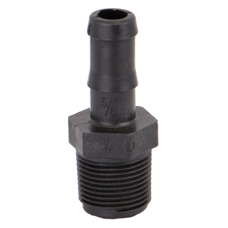 Banjo HB075-038 Polypropylene Straight Hose Barb MPT X HB 1/4 in. to 4 in. Sizes