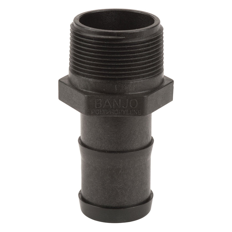 Banjo HB150-100 Polypropylene Straight Hose Barb MPT X HB 1/4 in. to 4 in. Sizes