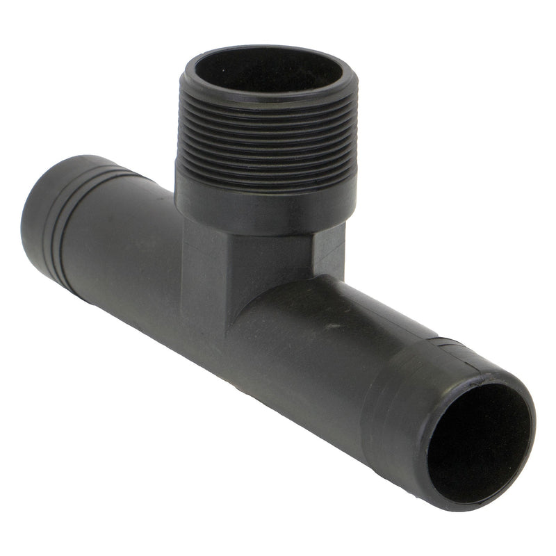 Banjo HBT150-150 Hose Barb Polypropylene Threaded Tee Fitting 1 in. to 1-1/2 in. Sizes
