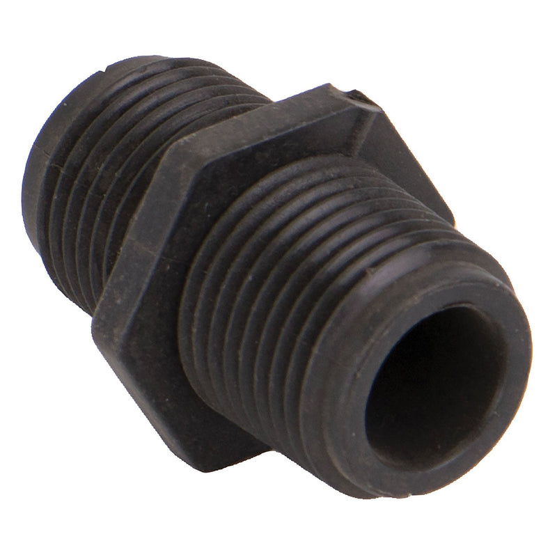 Banjo NIP038-SH Polypropylene Nipple MPT 1/4 in. to 3 in. Sizes Short to 6 in. Lengths