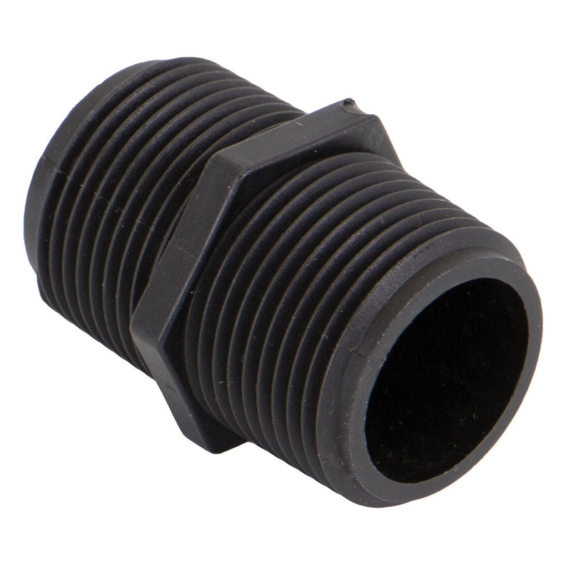 Banjo NIP100-SH Polypropylene Nipple MPT 1/4 in. to 3 in. Sizes Short to 6 in. Lengths