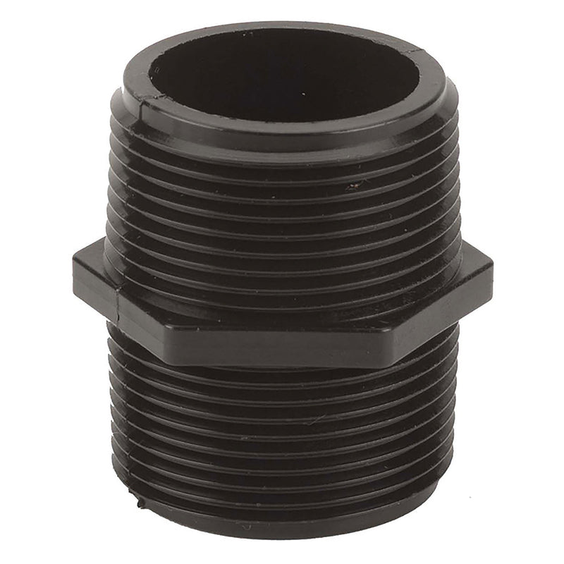 Banjo NIP125-SH Polypropylene Nipple MPT 1/4 in. to 3 in. Sizes Short to 6 in. Lengths