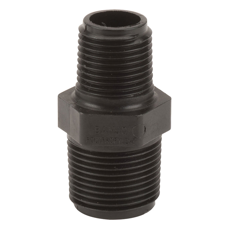 Banjo RN075-050 Polypropylene Reducing Nipple MPT 3/8 in. to 3 in. Sizes