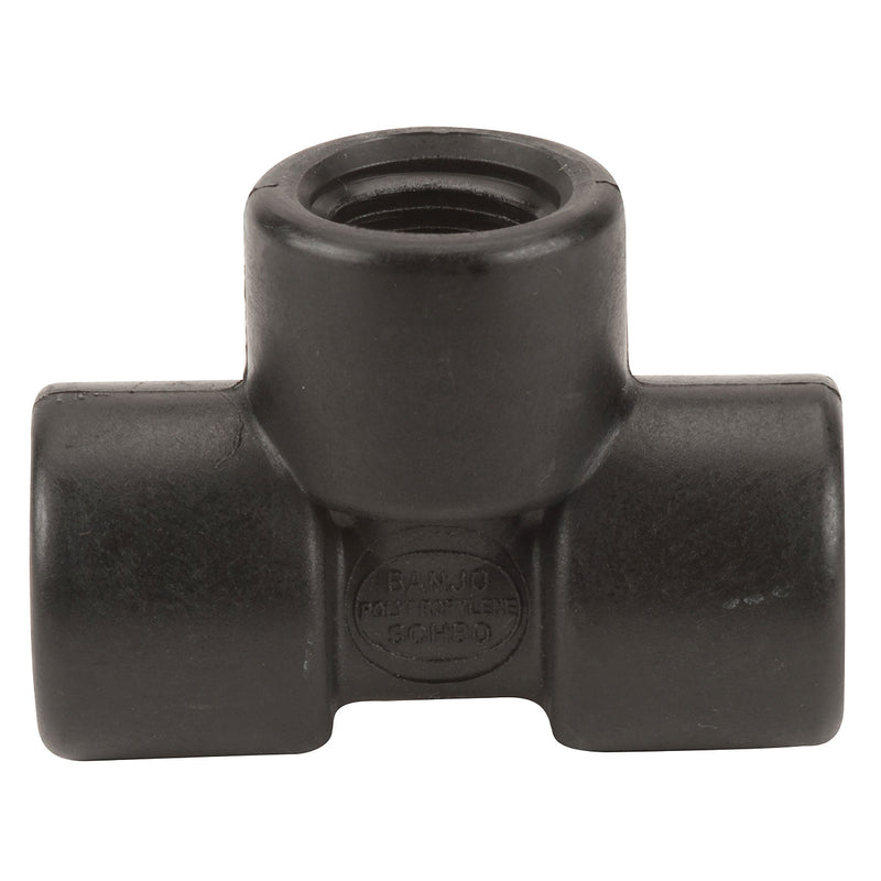 Banjo TEE300 Polypropylene Tee FPT 1/4 in. to 3 in. Sizes