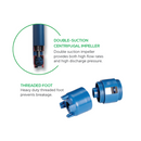 Finish Thompson PF Series PFP Polypropylene Drum Pump Tube 27 to 48 in.