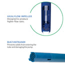 Finish Thompson EF Series Polypropylene FKM PTFE Drum Pump Tube 16 to 48 in.